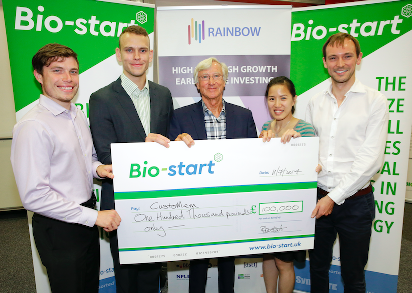 CustoMem wins £100K 1st Prize in Bio-start competition