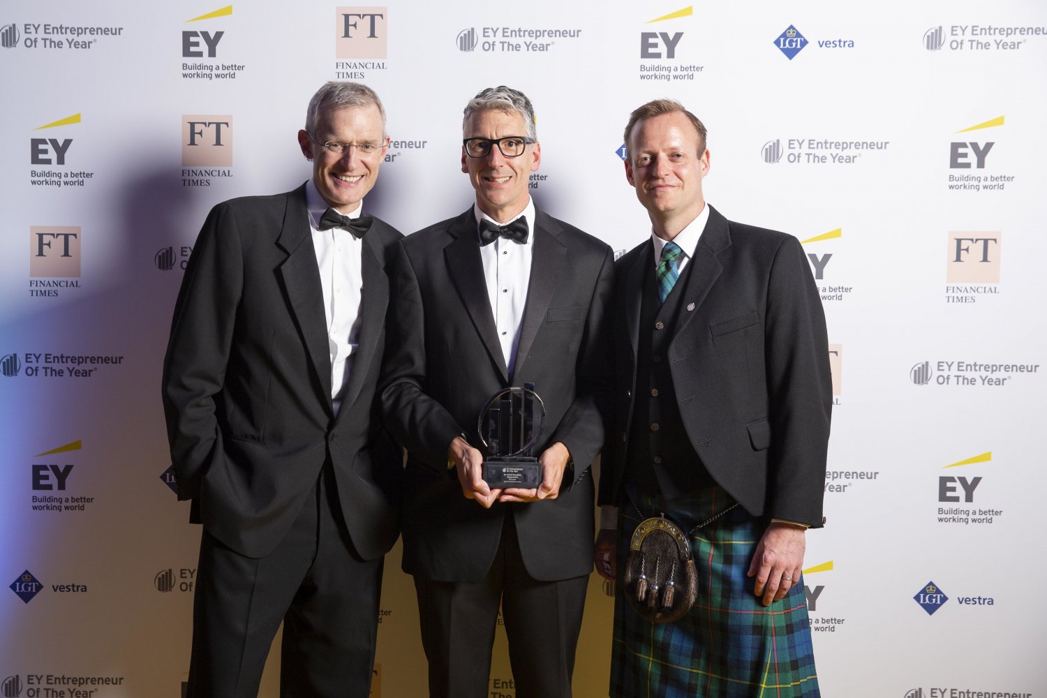 David Venables wins the Disruptor category of EY Entrepreneur Of The Year 2018, Scotland